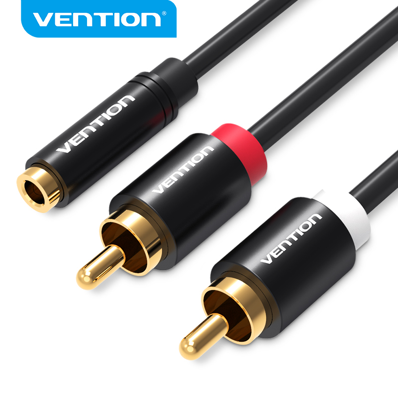 Home Cinema Ampli - Vention Jack 3.5mm Female to 2RCA