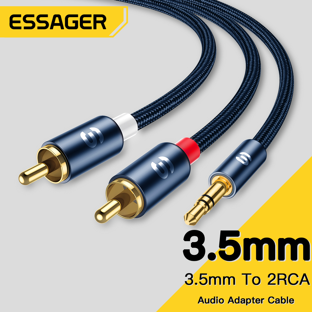Home Cinema Ampli - Essager Audio Cables 3.5mm Jack to