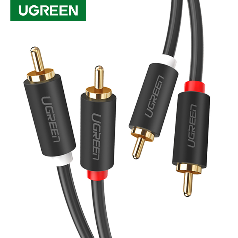 Home Cinema Ampli - UGREEN 2RCA to 2 RCA Male