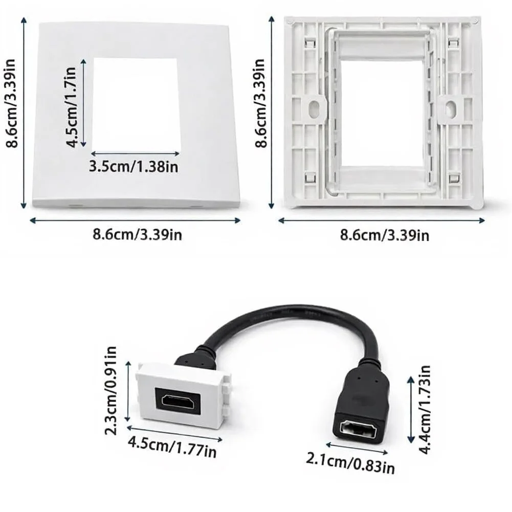 Dual Port Wall Plate With Pigt - Home Cinema Gaming ulasan dan harga