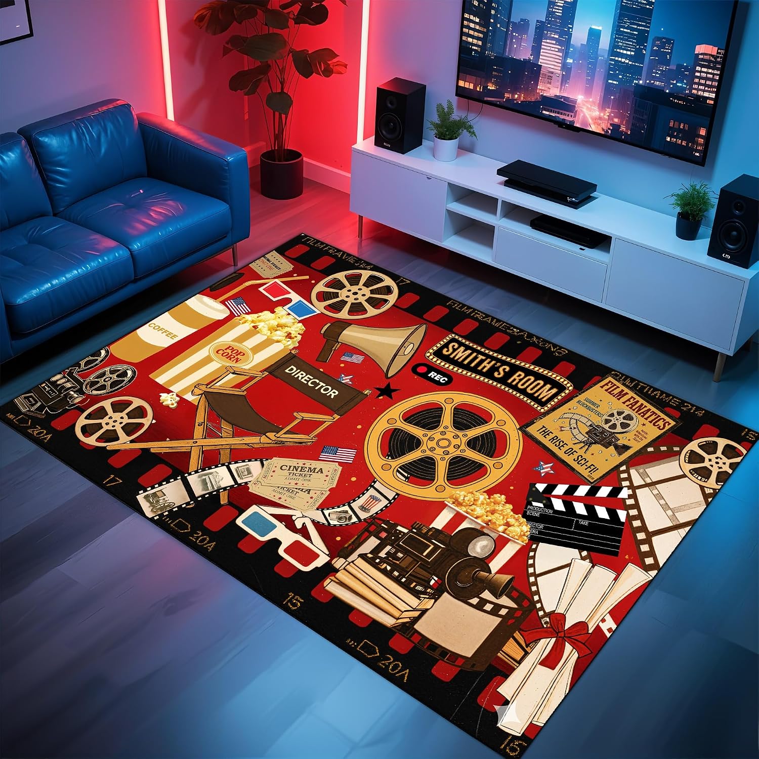 Custom Name Cinema Theme Carpe - Home Cinema Flooring ulasan dan harga