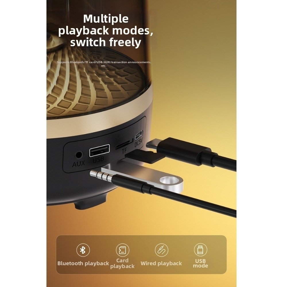Bluetooth 5.4 HiFi Stereo Spea - Soundbar Bluetooth Home ulasan dan harga