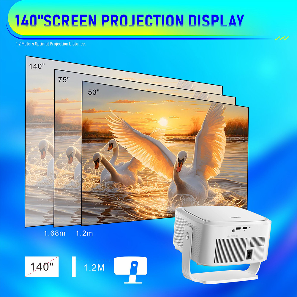 Topleo HY450 Max 8K Android 14 - Home Cinema Portable ulasan dan harga