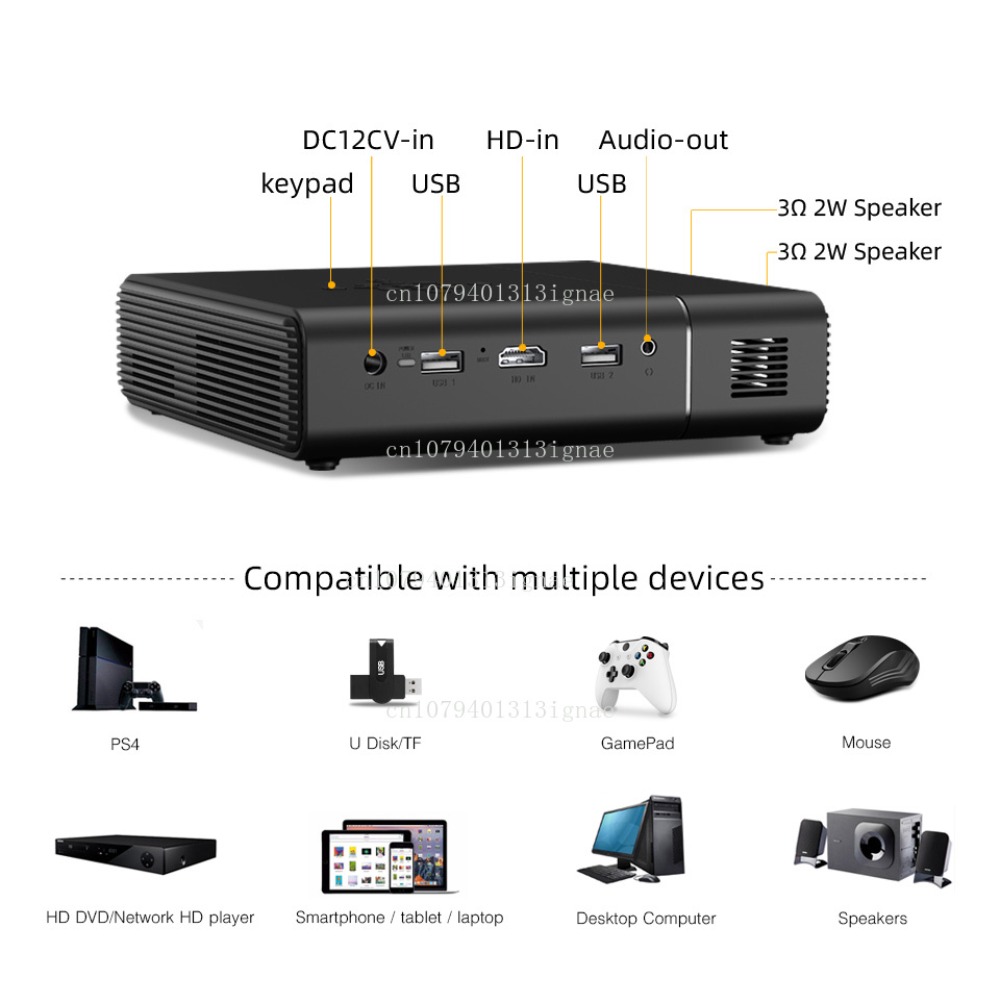 U30 Top Sale 3D 4K Projector P - Home Cinema Portable ulasan dan harga