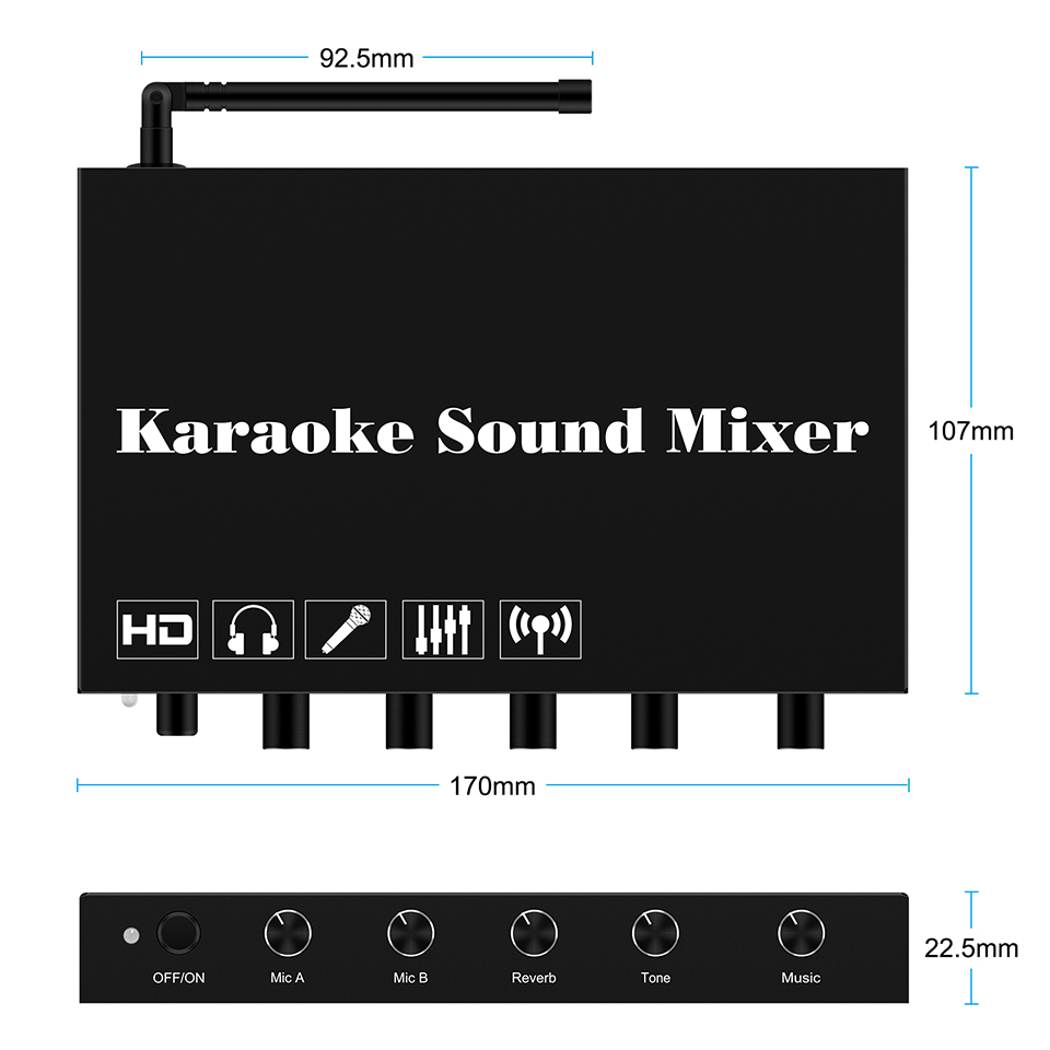 HDMI Karaoke Player Mixer Home - Soundbar Bluetooth Home ulasan dan harga