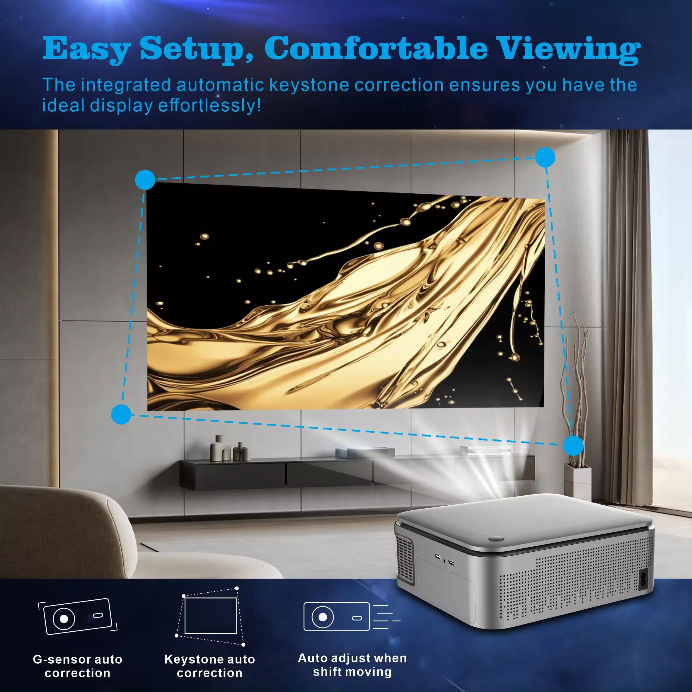 New HD 1080P Projector HY450 f - Home Cinema Portable ulasan dan harga