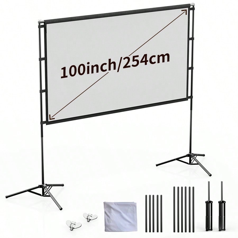 XBJ 100 Inch 4K Ultra HD Proje - Home Cinema Portable ulasan dan harga