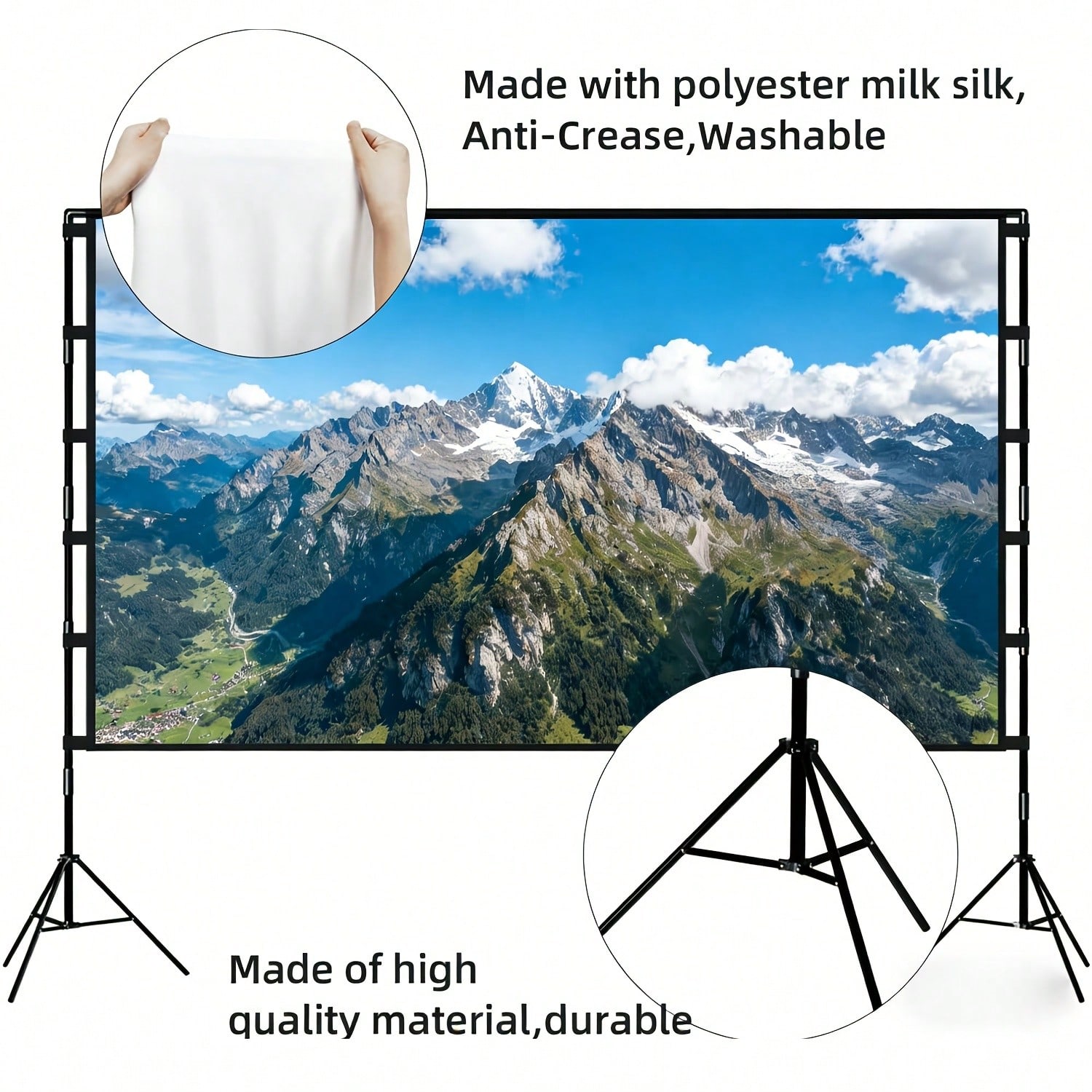 XBJ 100 Inch 4K Ultra HD Proje - Home Cinema Portable ulasan dan harga