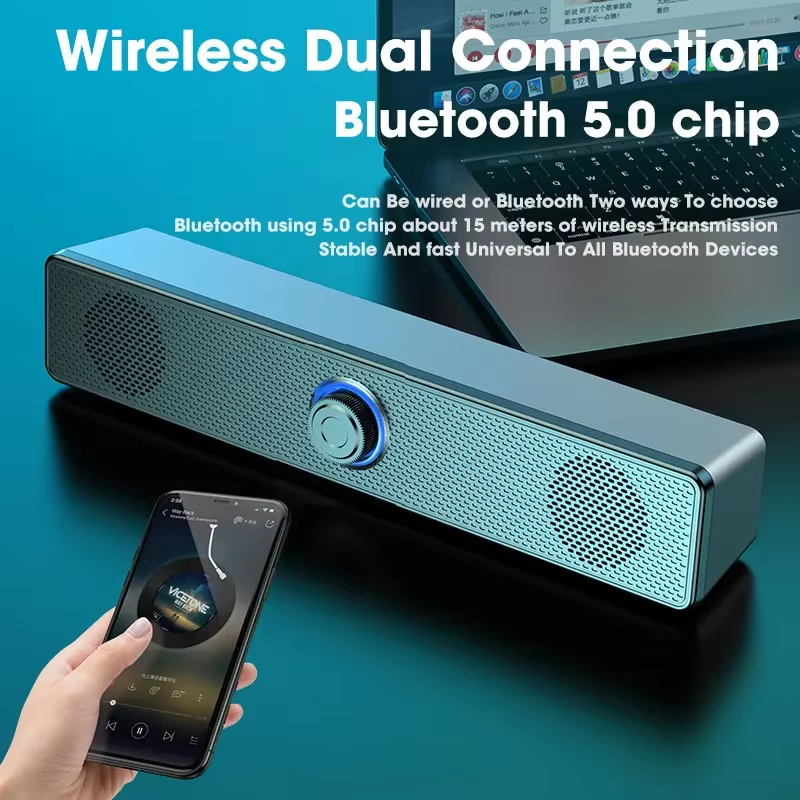 Bluetooth 5.0 4D Surround Soun - Soundbar Bluetooth Home ulasan dan harga