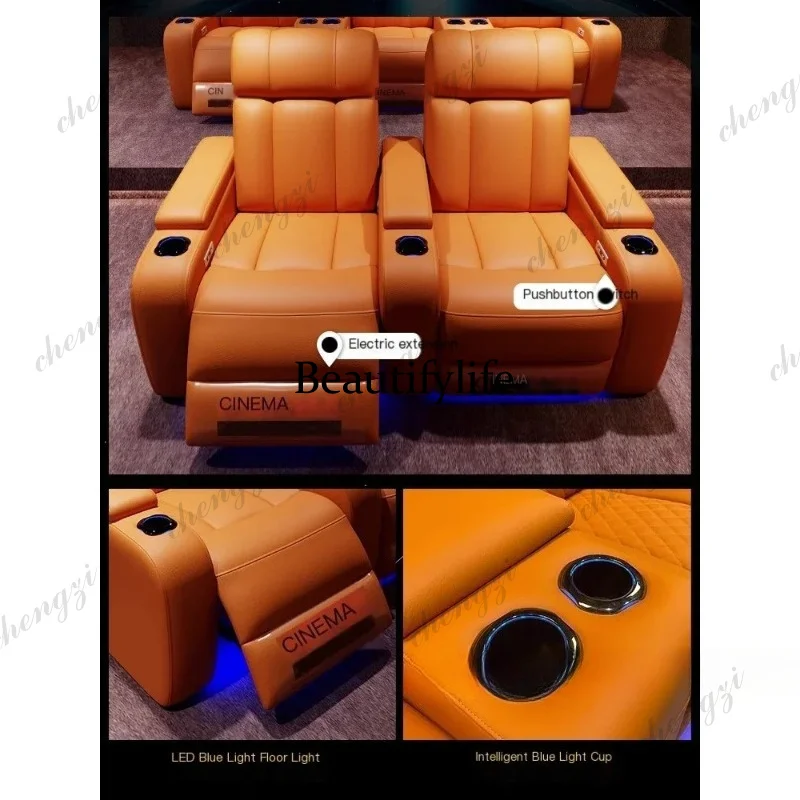 G153 Luxury Genuine Leather El - Home Cinema Led ulasan dan harga