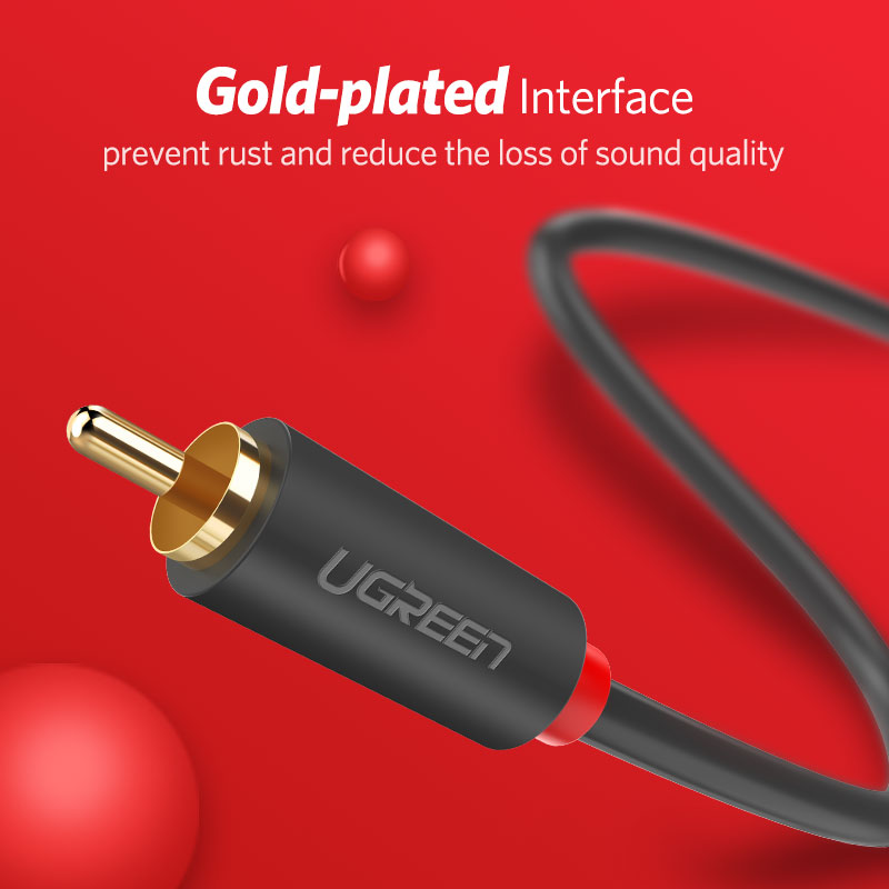 UGREEN 2RCA to 2 RCA Male to M - Home Cinema Ampli ulasan dan harga