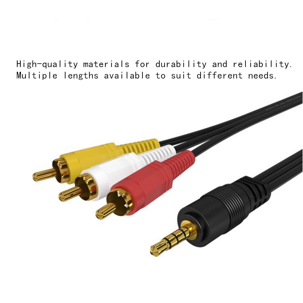 3.5mm to 3 RCA Audio Video Cab - Home Cinema Ampli ulasan dan harga