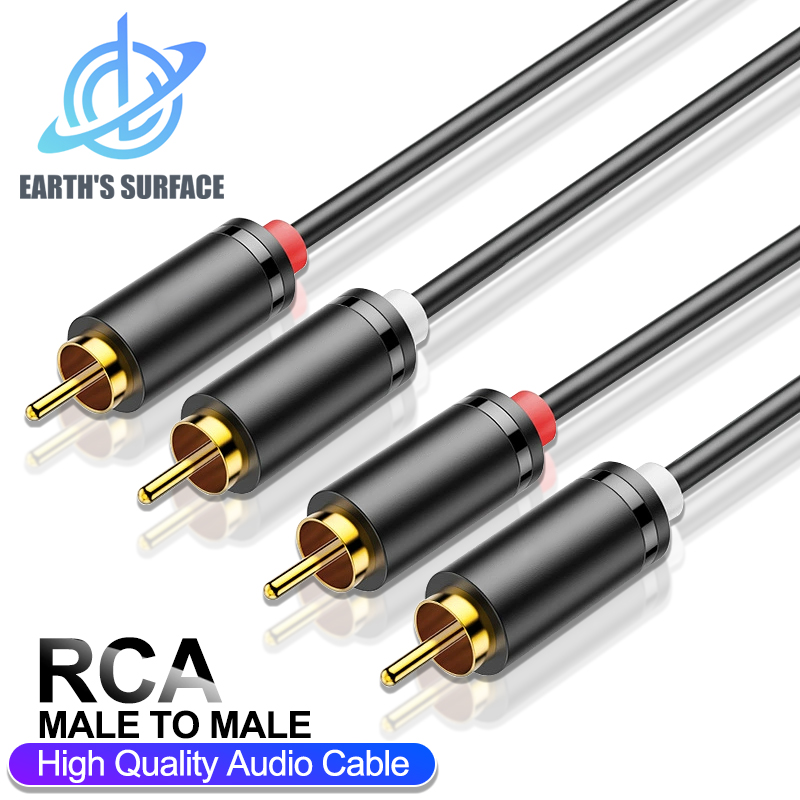 HIFI Stereo RCA Cable 2RCA to  - Home Cinema Ampli ulasan dan harga