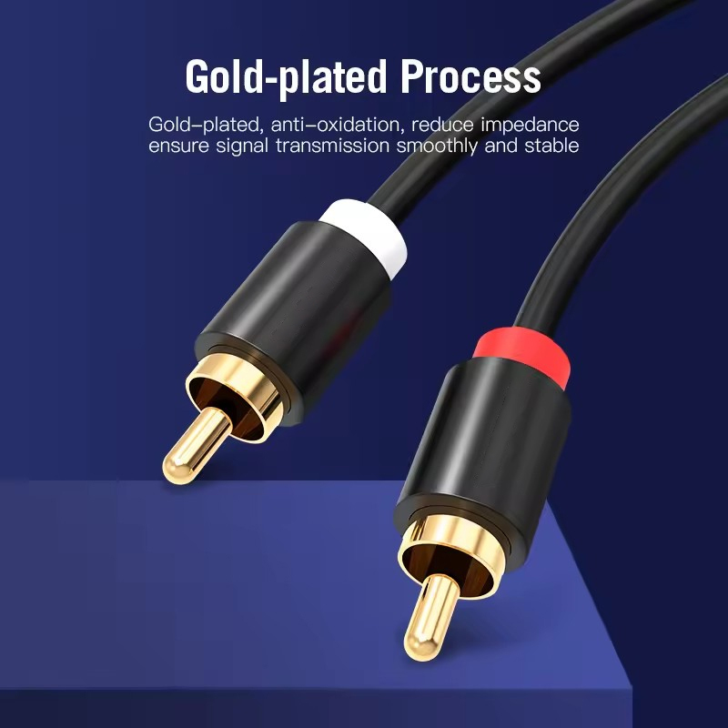 HIFI Stereo RCA Cable 2RCA to  - Home Cinema Ampli ulasan dan harga