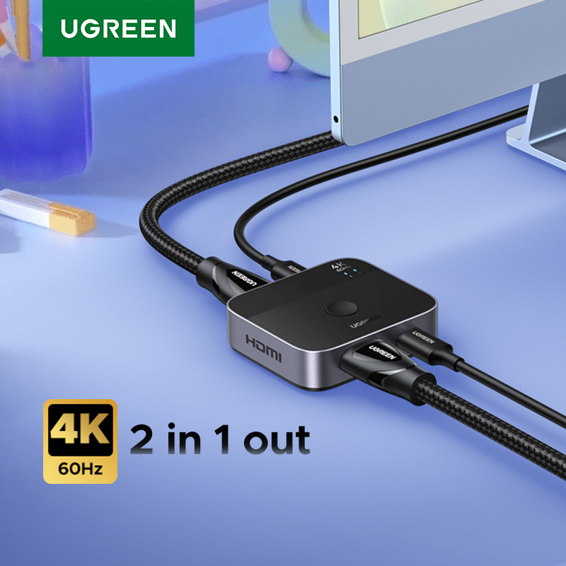 UGREEN HDMI USB C Switch 2 in  - Home Cinema Gaming ulasan dan harga