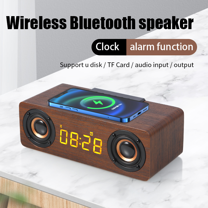 Fast Wireless Charger Wooden W - Soundbar Bluetooth Home ulasan dan harga