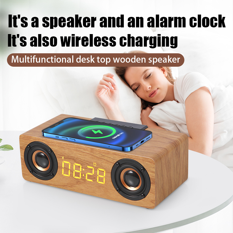 Fast Wireless Charger Wooden W - Soundbar Bluetooth Home ulasan dan harga