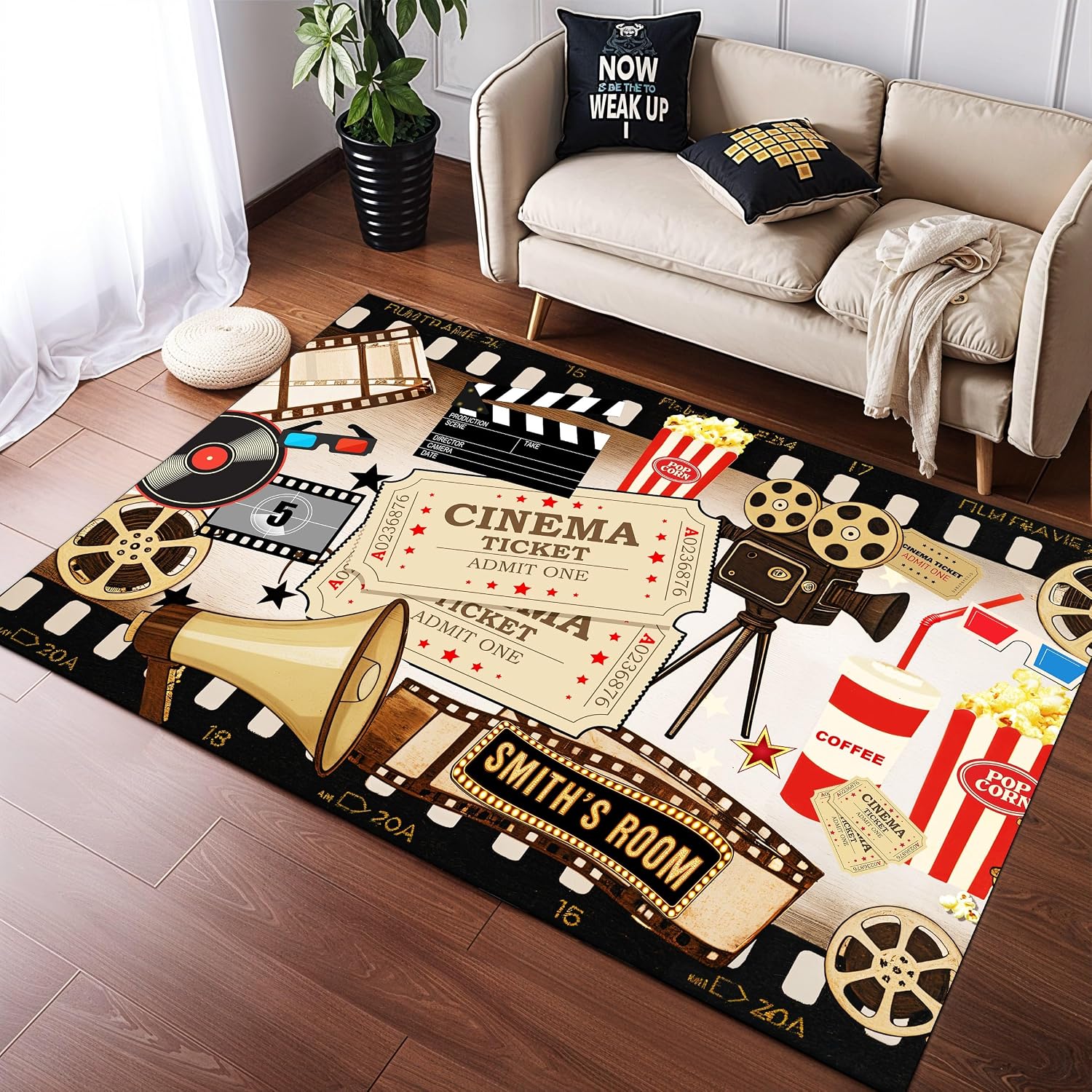 Personalized Name Cinema Carpe - Home Cinema Flooring ulasan dan harga