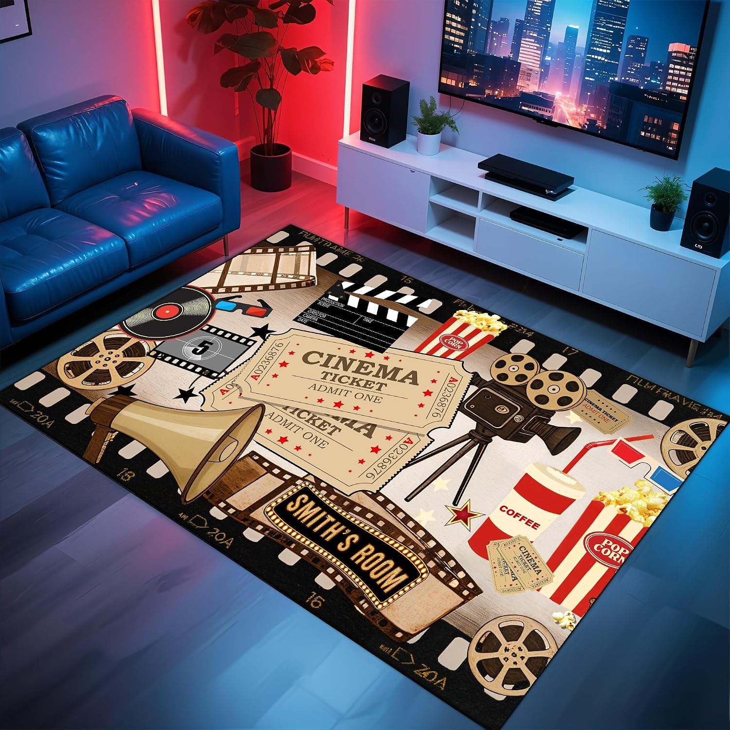 Personalized Name Cinema Carpe - Home Cinema Flooring ulasan dan harga