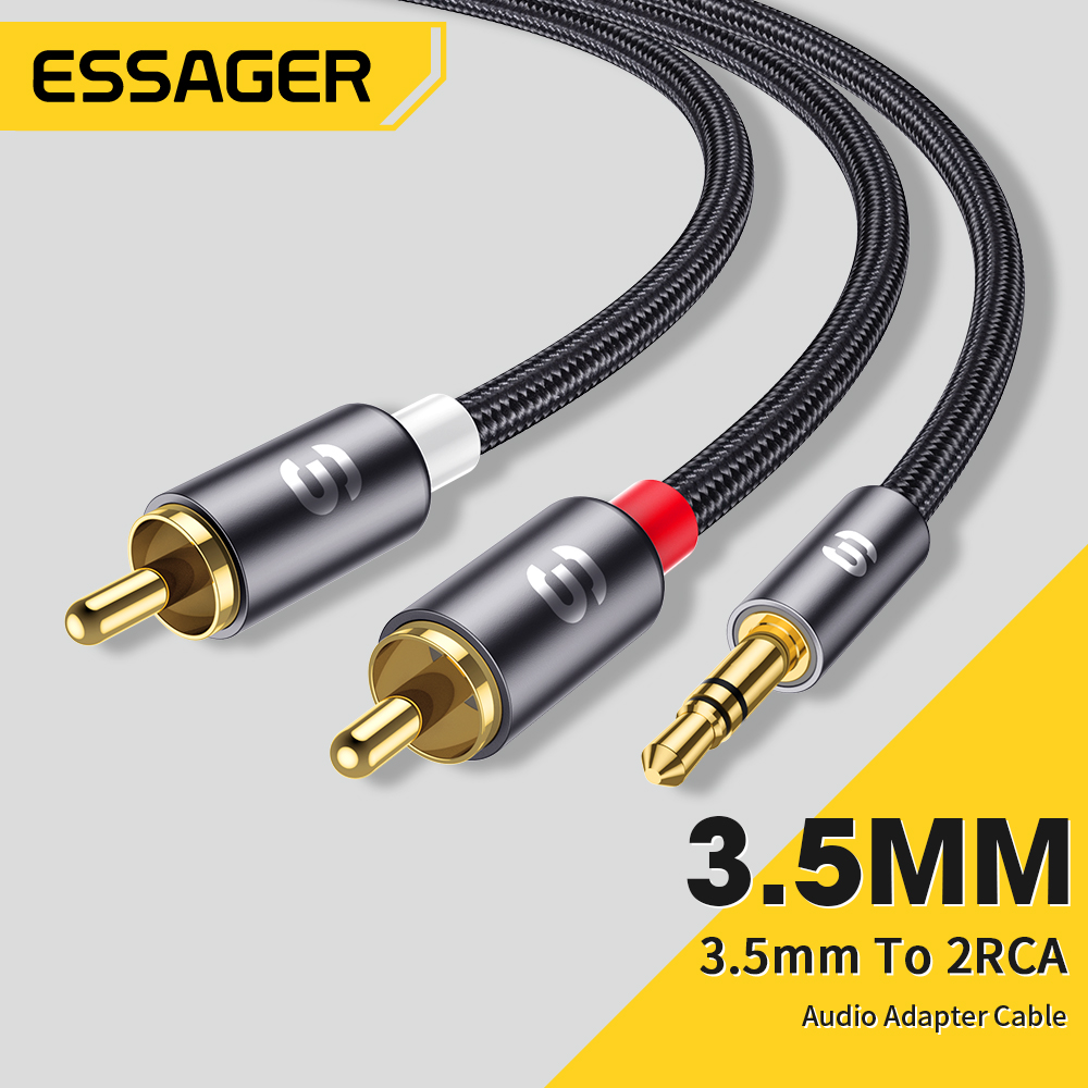 Essager RCA Audio Cable Stereo - Home Cinema Ampli ulasan dan harga