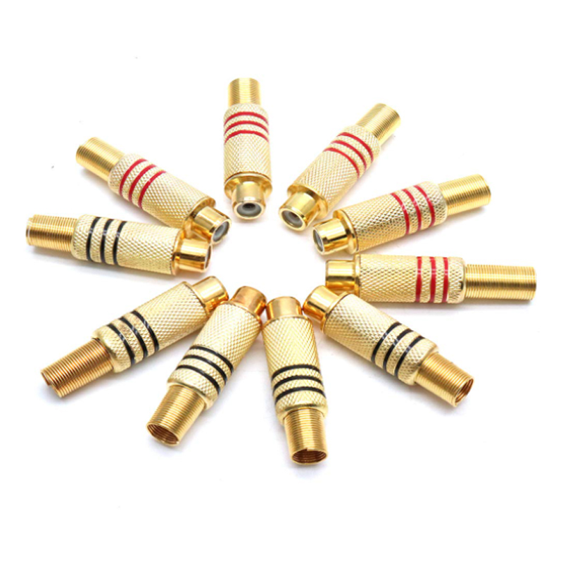 4PCS RCA Plug Gold Plated Sold - Home Cinema Ampli ulasan dan harga