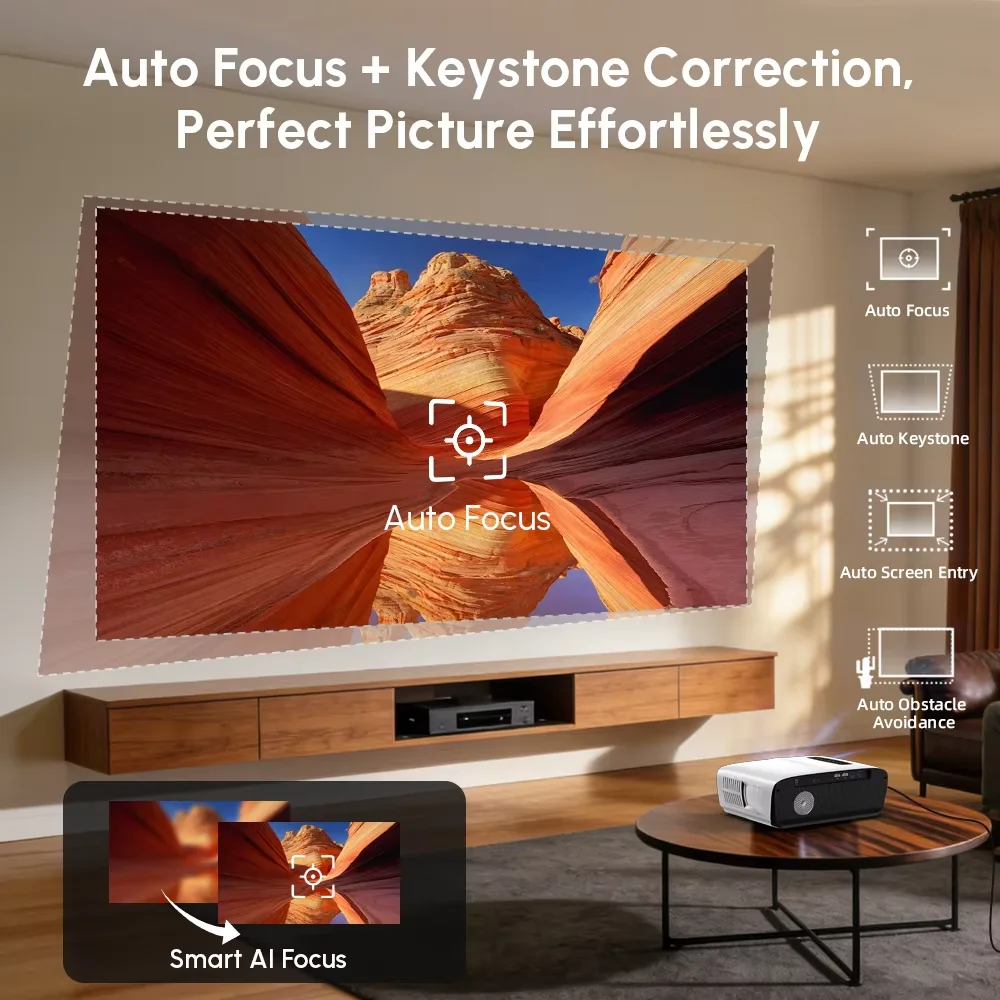 NewA9S 4k Projector Auto Focus - Home Cinema Gaming ulasan dan harga